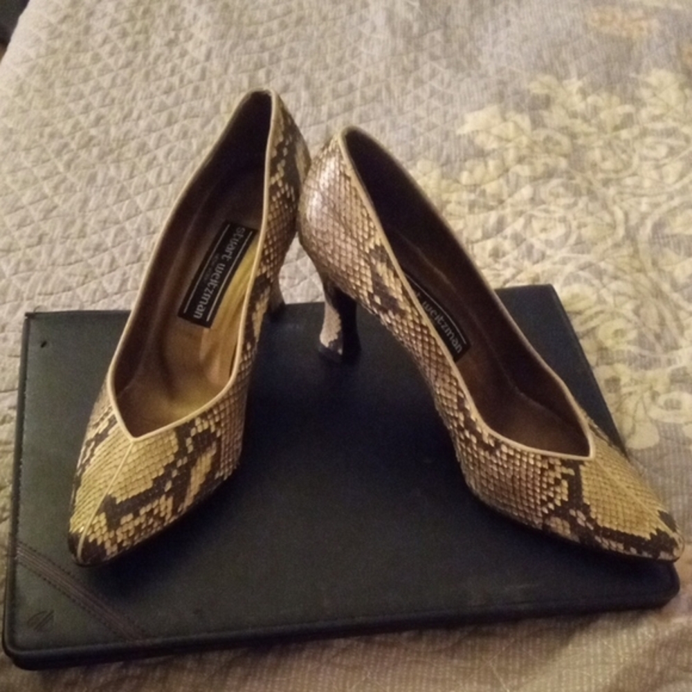 Stuart Weitzman Snake Heels - image 1